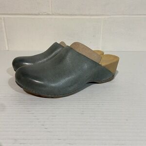 Dansko Talulah Milled Burnished‎ Slip On Open Back Mule Clog Denim EU36/US 5.5-6